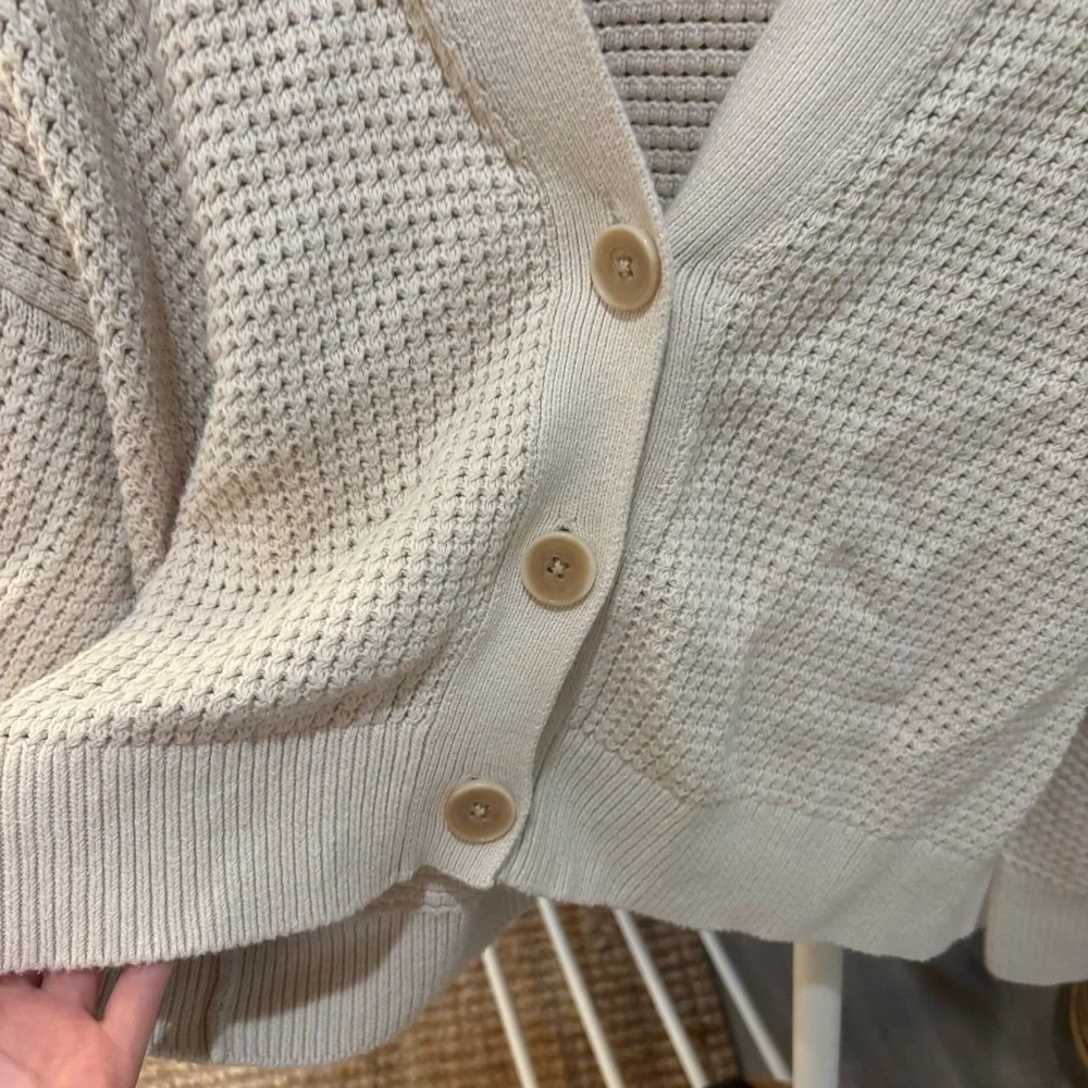 Banana Republic WAFFLE-STITCH CARDIGAN - Picture 4 of 7